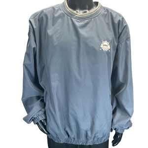 Vtg Dunbrooke Greenbrier Windbreaker ESPN Embroidery Men XXXL Pullover Blue Gray